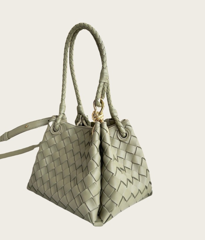 Genuine Lambskin Leather Designer Parachute Bag