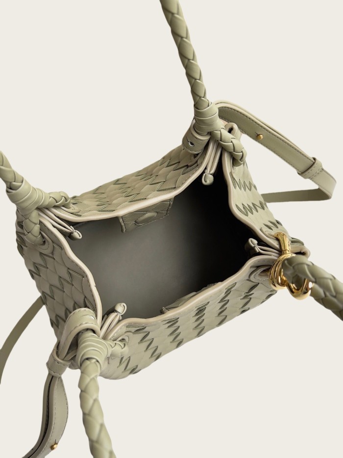 Genuine Lambskin Leather Designer Parachute Bag