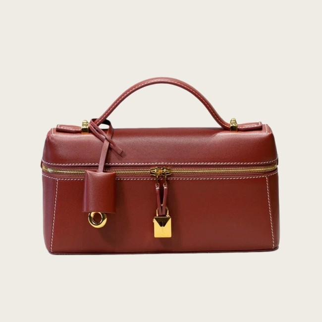 Genuine Calfskin Leather Extra Pocket Bag