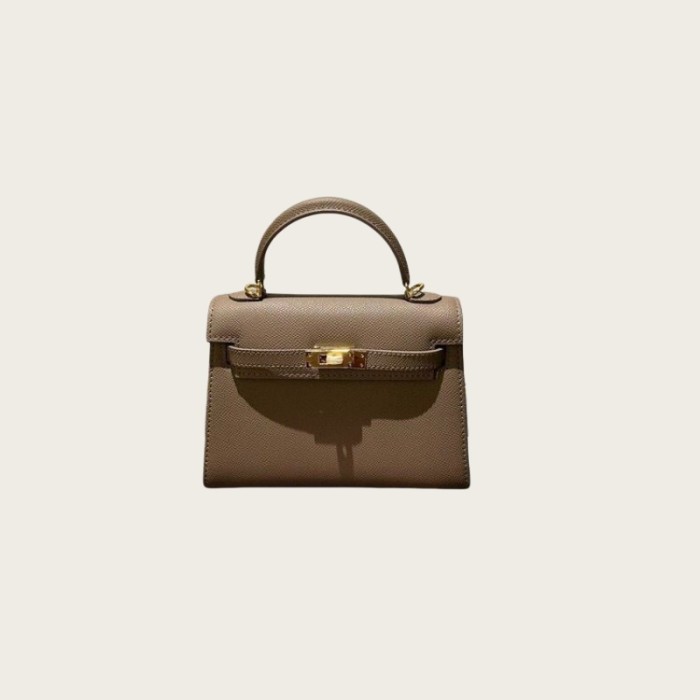 Epsom Leather Tote Shoulder Bag
