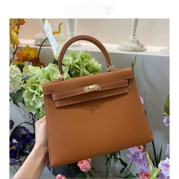Epsom Leather Tote Shoulder Bag