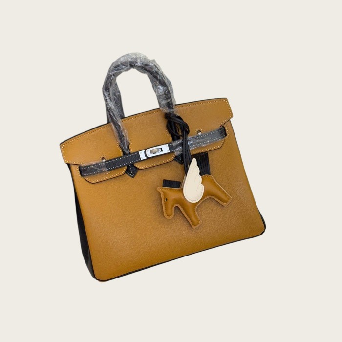 Imported Leather Cherve Grain  Tote Bag