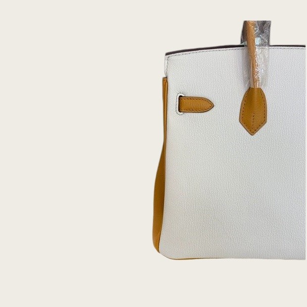 Imported Leather Cherve Grain  Tote Bag