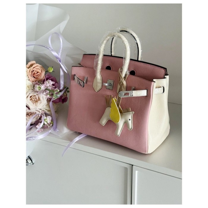 Imported Leather Cherve Grain  Tote Bag