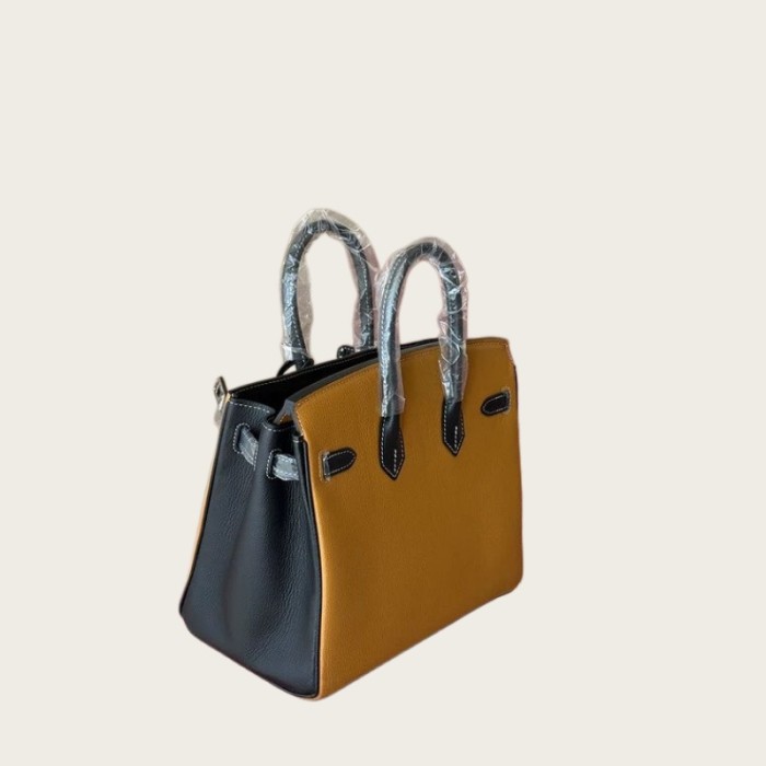 Imported Leather Cherve Grain  Tote Bag