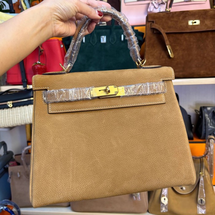 Genuine Deerskin  Leather Tote Shoulder Bag