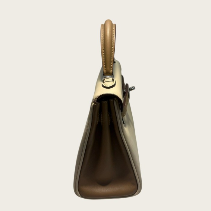 Mini Swift Leather Tote Shoulder Bag