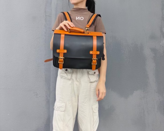 Italian Vegetable Tanned Full-Grain Leather Backpack
