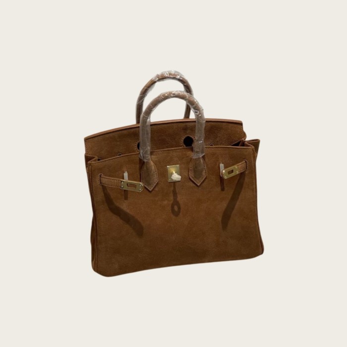 Genuine Suede Leather Tote Bag