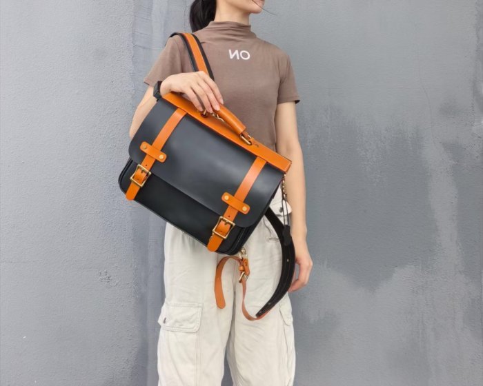 Italian Vegetable Tanned Full-Grain Leather Backpack