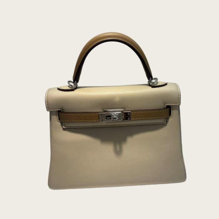 Mini Swift Leather Tote Shoulder Bag