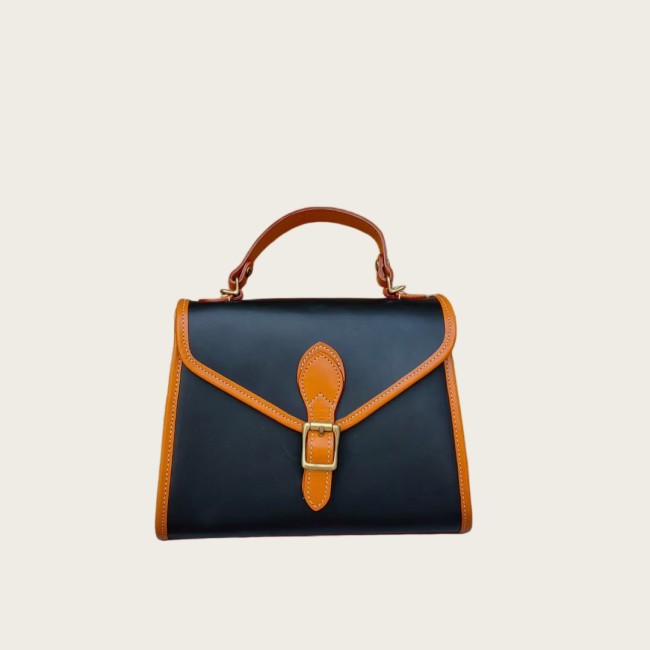 Italian Vegetable Tanned Leather Nurse Bag