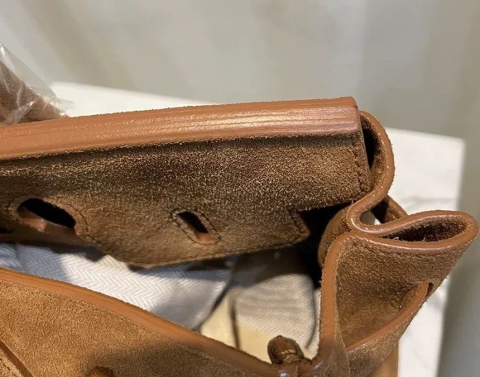 Genuine Suede Leather Tote Bag