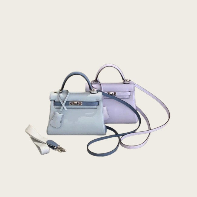 Mini Swift Leather Tote Shoulder Bag