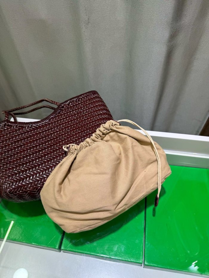 Handwoven Leather Tote Bag 40cm
