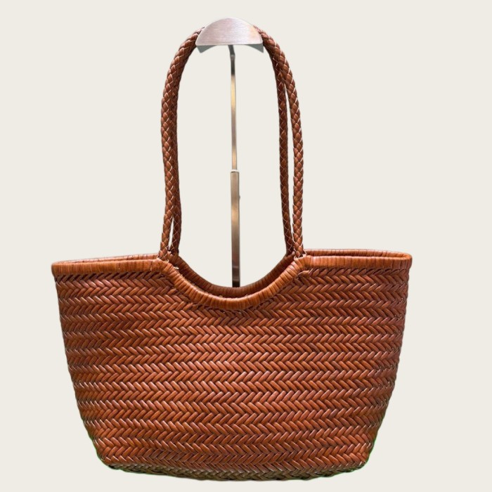 Handwoven Leather Tote Bag 40cm