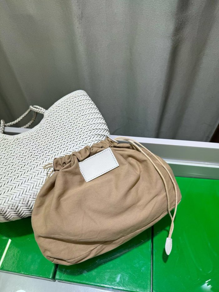 Handwoven Leather Tote Bag 40cm