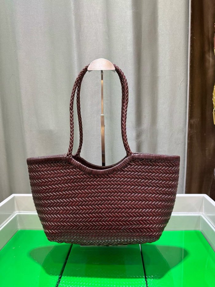 Handwoven Leather Tote Bag 40cm