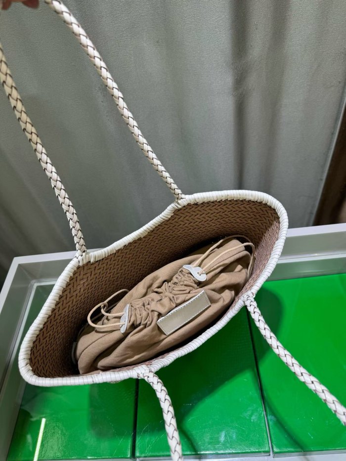 Handwoven Leather Tote Bag 40cm