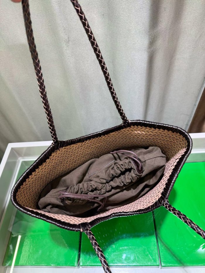 Handwoven Leather Tote Bag 40cm