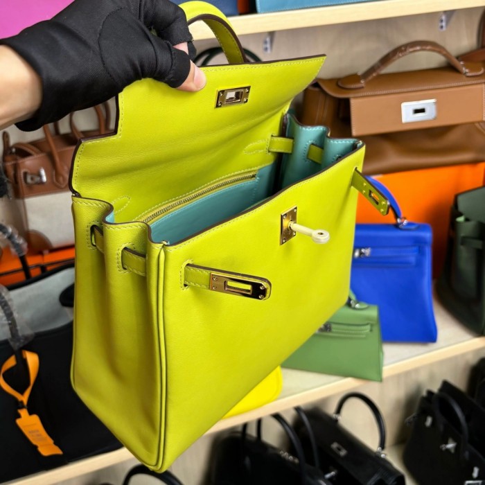Imported Swift Leather Crossbody Bags