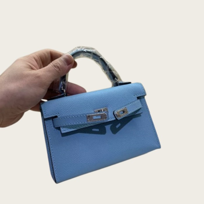 Handmade Epsom Leather Mini Faille Bag