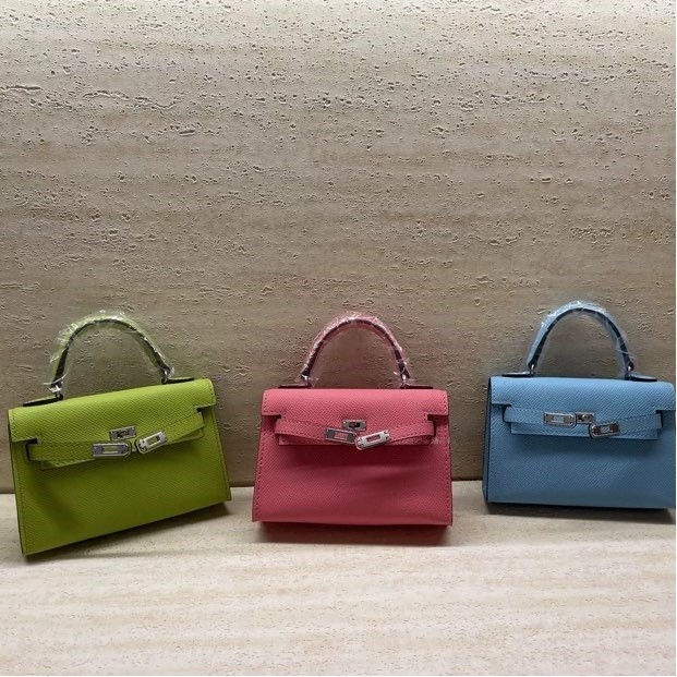 Handmade Epsom Leather Mini Faille Bag