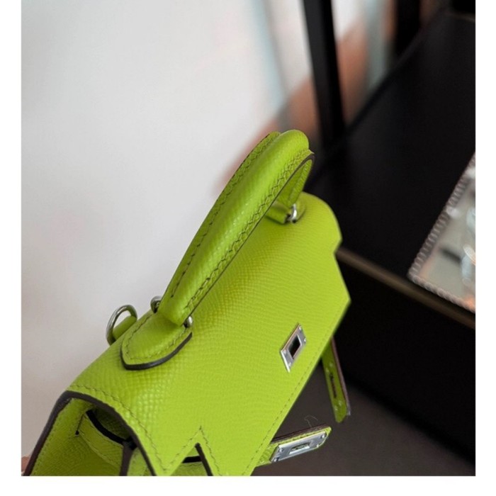 Handmade Epsom Leather Mini Faille Bag