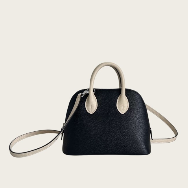Mini Goat Leather Bowling Bag
