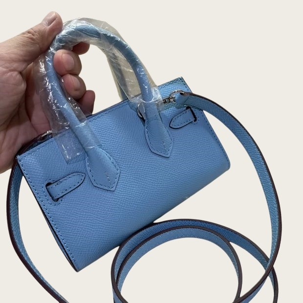 Handmade Epsom Leather Mini Faille Bag