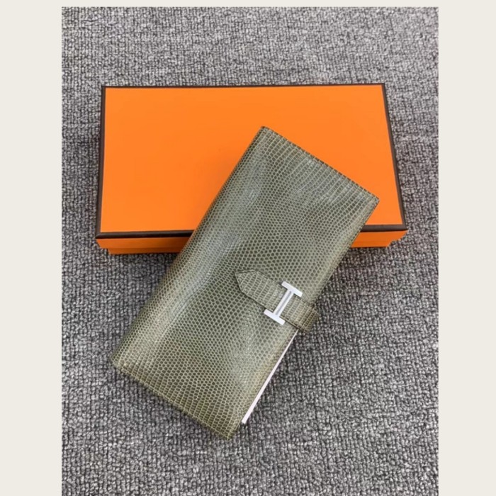 Handmade Genuine Lizard Leather Bifold Wallet