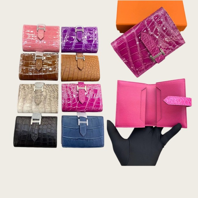Handmade Genuine Crocodile Leather Wallet