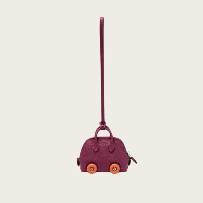 Handmade Mini Bowling Ball Leather Charm