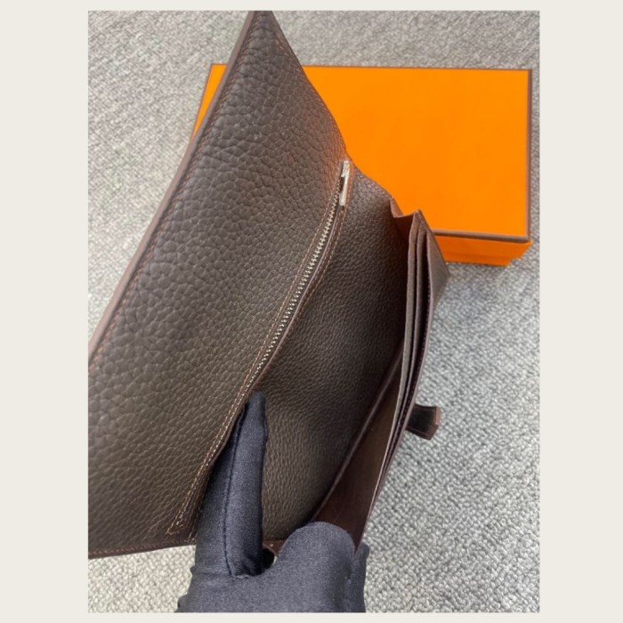 Handmade Imported TOGO Leather Bifold Slim Wallet