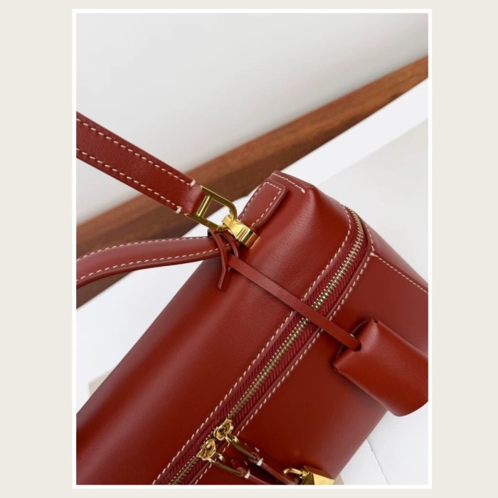 Genuine Calfskin Leather Extra Pocket Bag