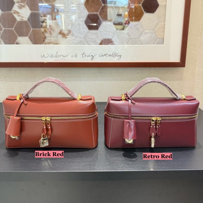 Genuine Calfskin Leather Extra Pocket Bag