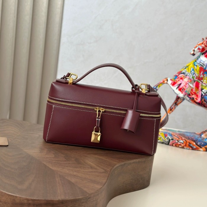 Genuine Calfskin Leather Extra Pocket Bag