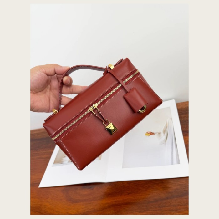 Genuine Calfskin Leather Extra Pocket Bag