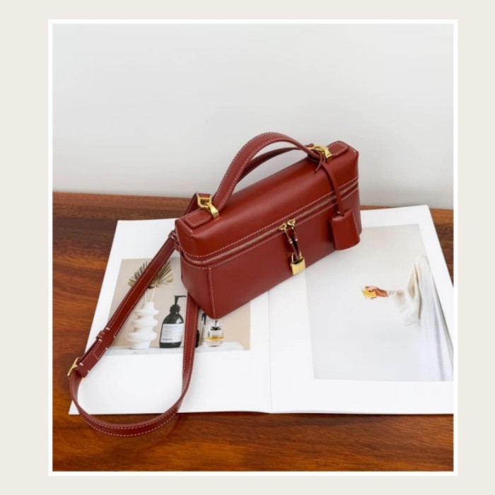 Genuine Calfskin Leather Extra Pocket Bag