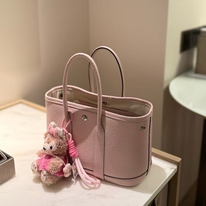 Mini Togo Calfskin Leather Garden Tote Bag 23cm