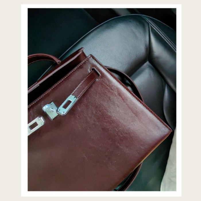 Top-Grain Vegetable-Tanned Vintage Saddle Leather Bag