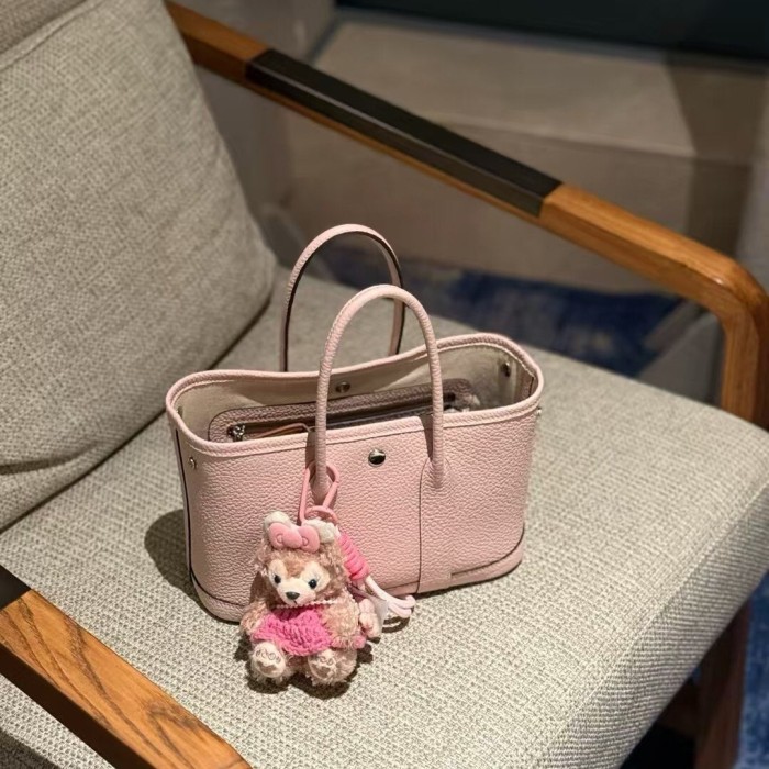 Mini Togo Calfskin Leather Garden Tote Bag 23cm
