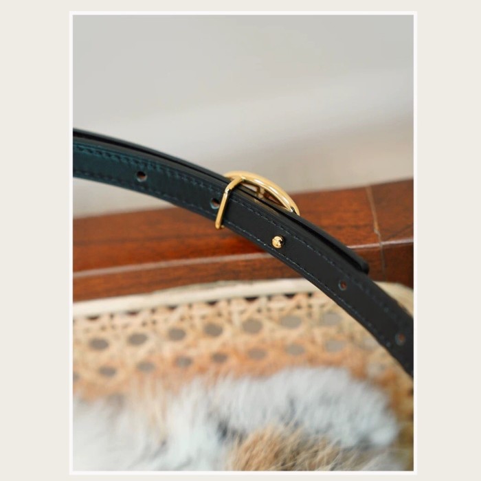 anchor‑chain inspired Epsom Leather Belt