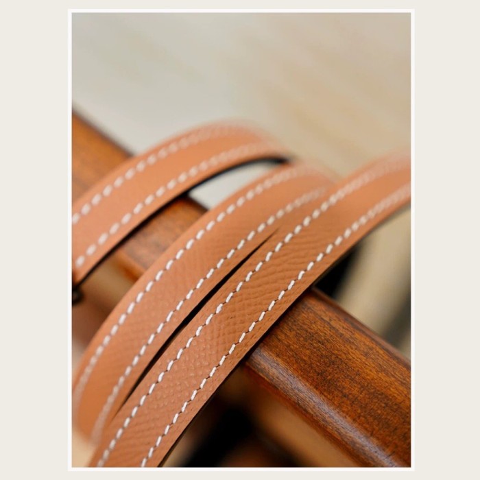 anchor‑chain inspired Epsom Leather Belt