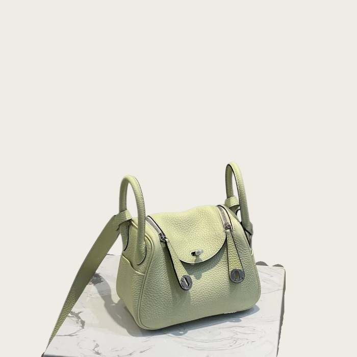 Mini TC Leather Lindy Style Shoulder Bag 