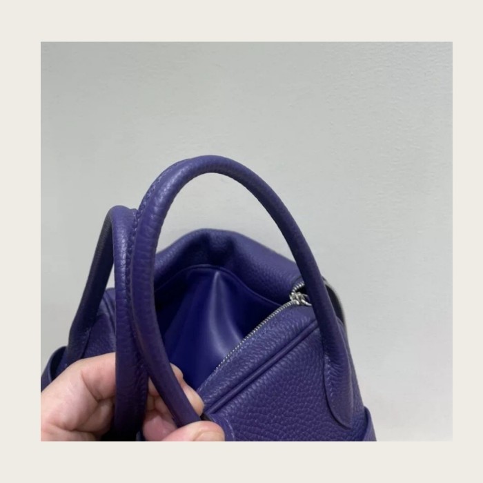 Imported Top‑Grain TC Leather Lindy Style Bag