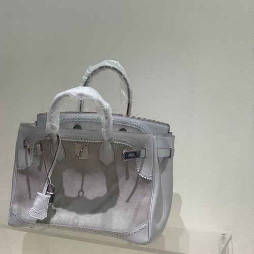 Suede  Leather Lace Inlay  Tote