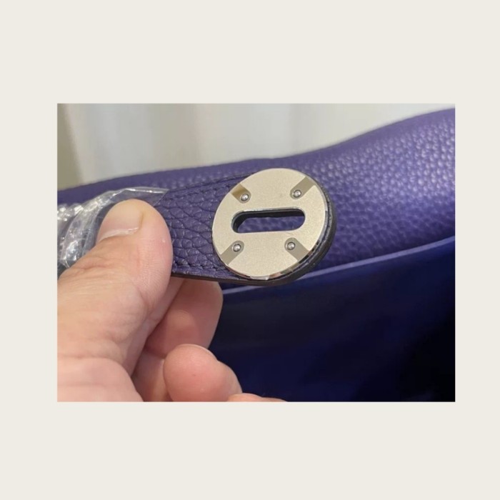 Imported Top‑Grain TC Leather Lindy Style Bag