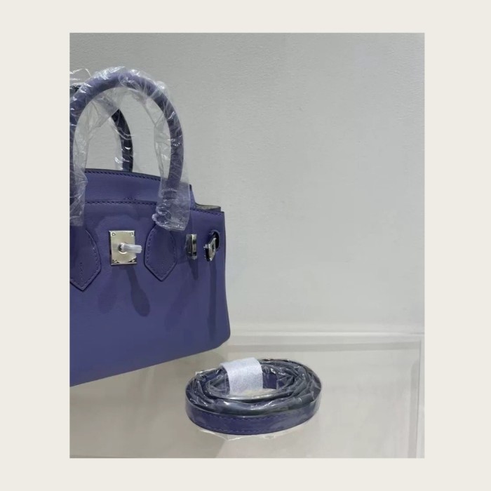 19cm Mini Swift Leather Tote Crossbody Bag