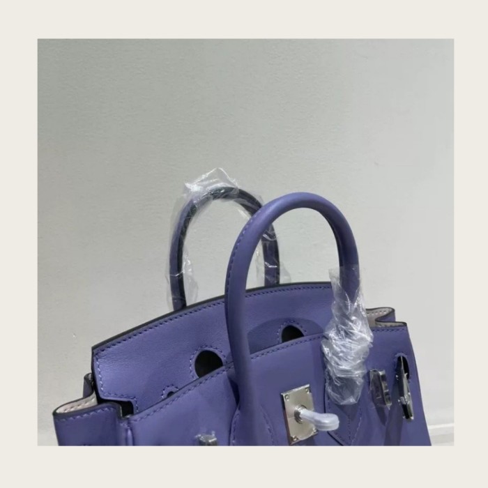 19cm Mini Swift Leather Tote Crossbody Bag